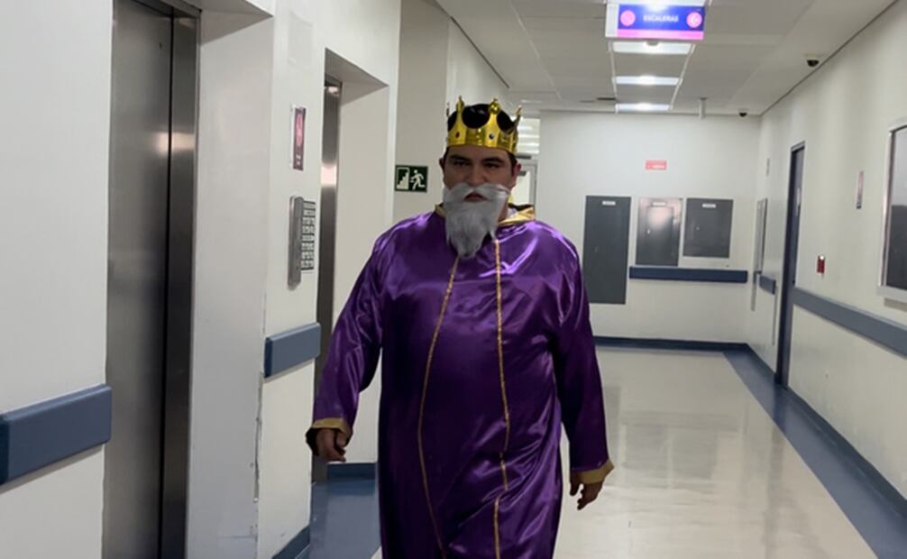 Rey Mago que entregó el órgano al paciente que lo necesitaba. Foto: Especial