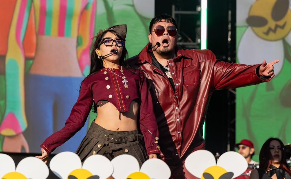 Cachirula y Loojah en el escenario del Flow Fest previo a su debut en el Coachella. Foto: Hugo Salvador/ EL UNIVERSAL.