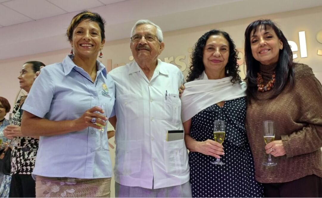 Juan Jose Morales durante la inauguración del auditorio de la Universidad del Sur, que lleva su nombre, en diciembre pasado, en Cancún. (FOTO: Adriana Varillas)