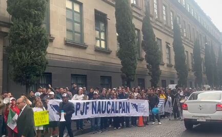 Trabajadores del Poder Judicial muestran apoyo en la Corte ante reanudación de labores