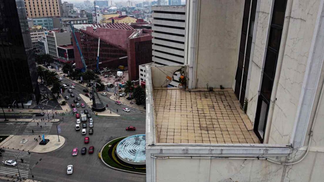 Terraza de edificio "El Moro", septiembre 2024. Foto: Mario Iván Chávez Ruíz/EL UNIVERSAL