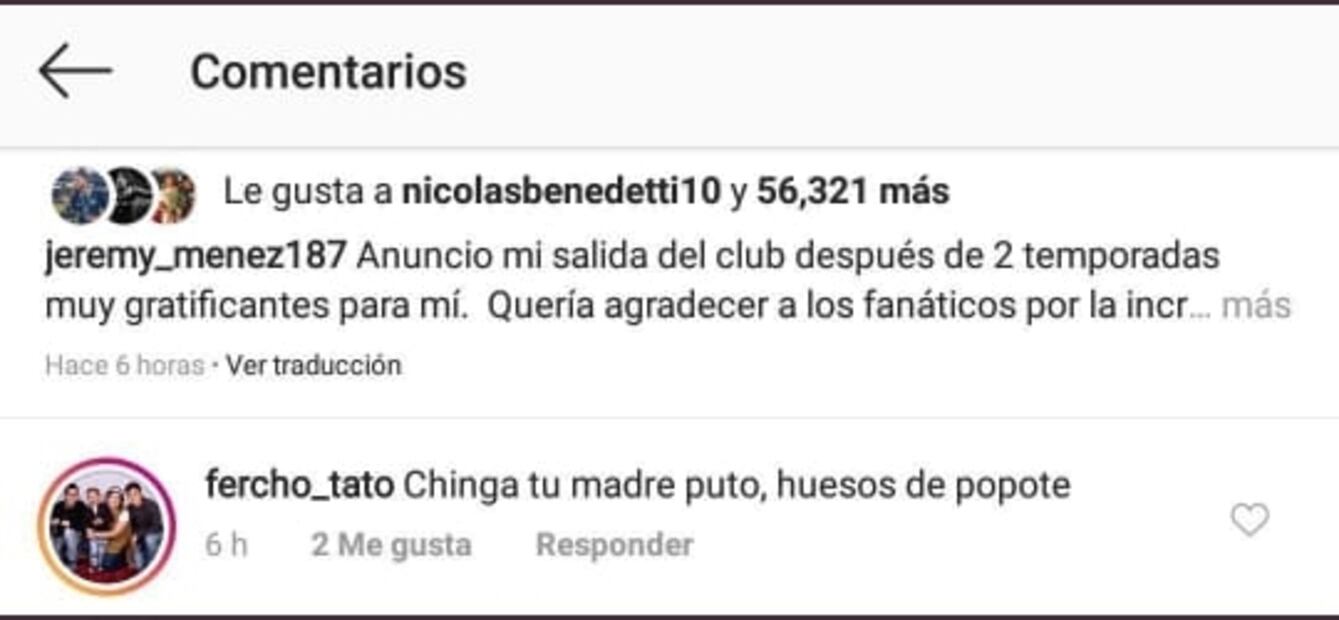 Jugador de América provoca las amenazas