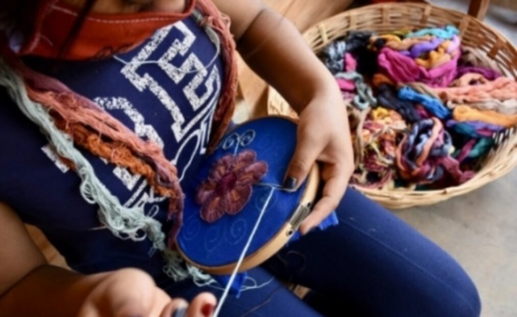 Mexican artisans make hand embroidered face masks for the COVID-19 pandemic