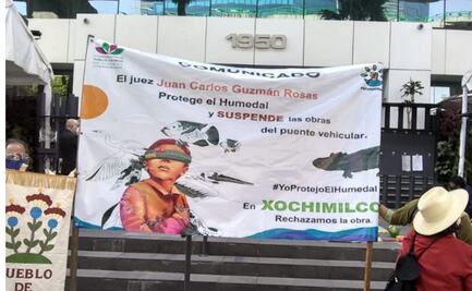 Habitantes de Xochimilco exigen cancelar puente vehicular en Periférico Sur; acusan ecocidio