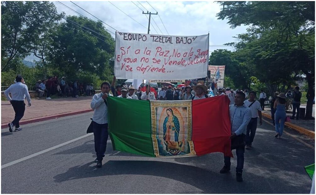 Obispos de Chiapas encabezan marcha-peregrinación por la paz en el estado. Foto: Especial