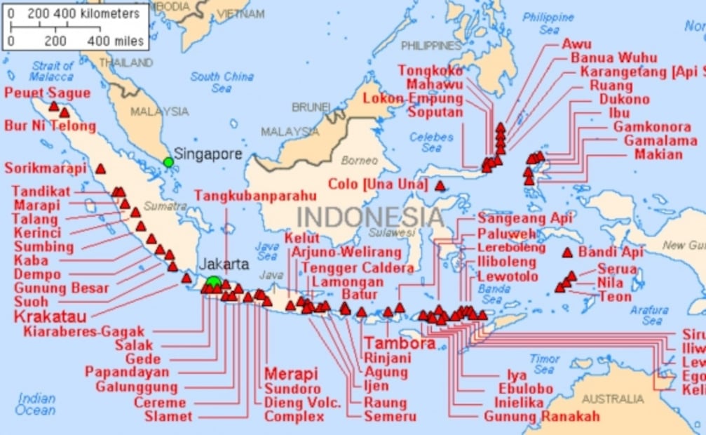 Datos curiosos del volcán Sinabung que hizo erupción en Indonesia