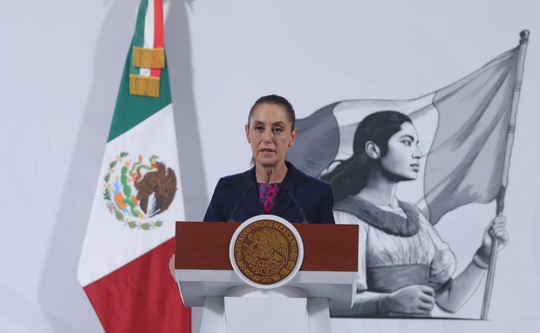 Conferencia mañanera de la presidenta Claudia Sheinbaum desde el Palacio Nacional. Foto: Gabriel Pano / EL UNIVERSAL