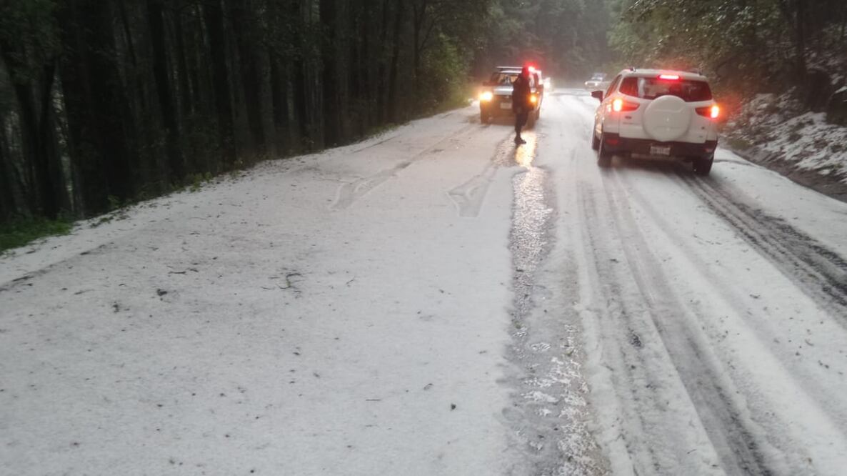 La fuerte granizada que afectó la Ciudad de Pachuca, Mineral de la Reforma y Zempoala (Foto: Especial)