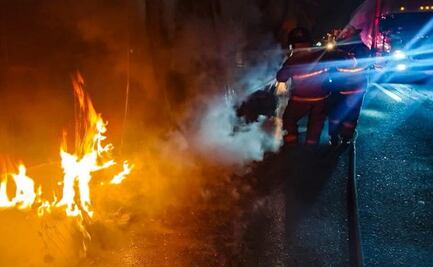 Explosión en Tula, Hidalgo por huachicol; arden dos camionetas con combustible robado