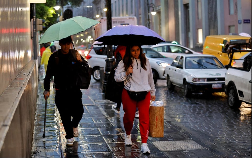 Lluvias en México. Foto: Diego Simón Sánchez/EL UNIVERSAL