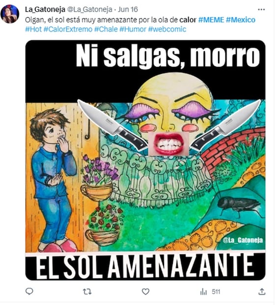 Memes por las altas temperaturas en México. Foto: Redes Sociales