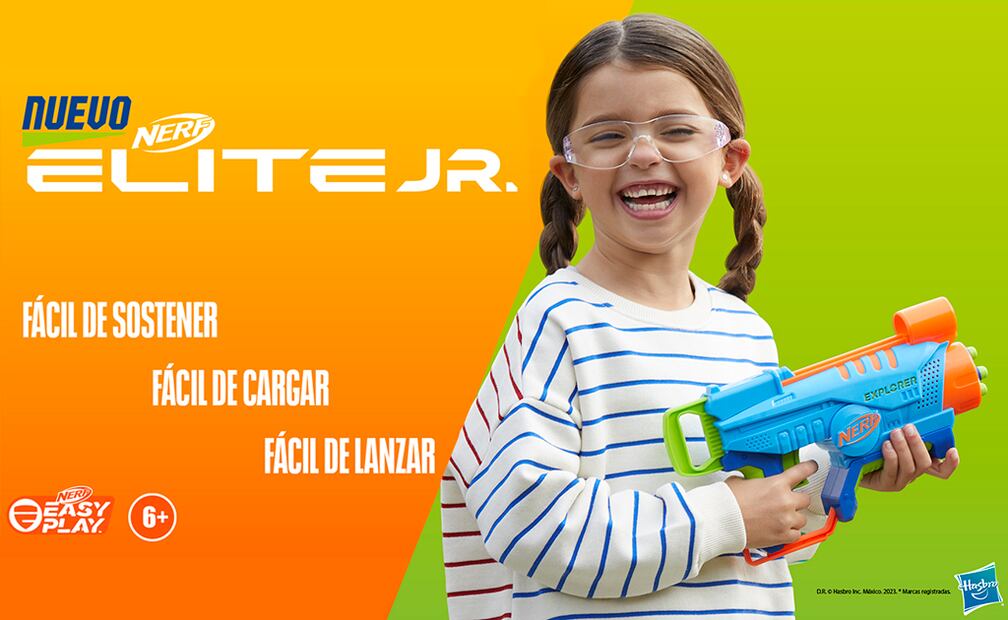 NERF Elite Jr. el mejor aliado para los pequeños que buscan diversión y realizar actividad física