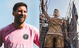 India rinde tributo a Messi con una estatua colosal de 70 metros