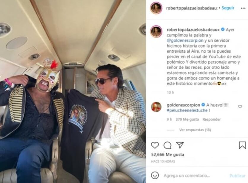 Roberto Palazuelos "chamaquea" al Escorpión Dorado