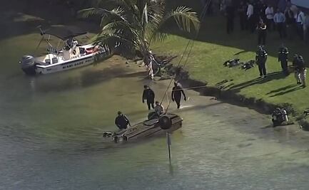 Investigan más de 30 autos que fueron hallados sumergidos en un lago de Florida