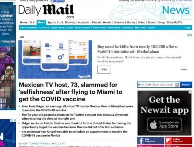 Juan José Origel está en la mira de las autoridades estadounidenses