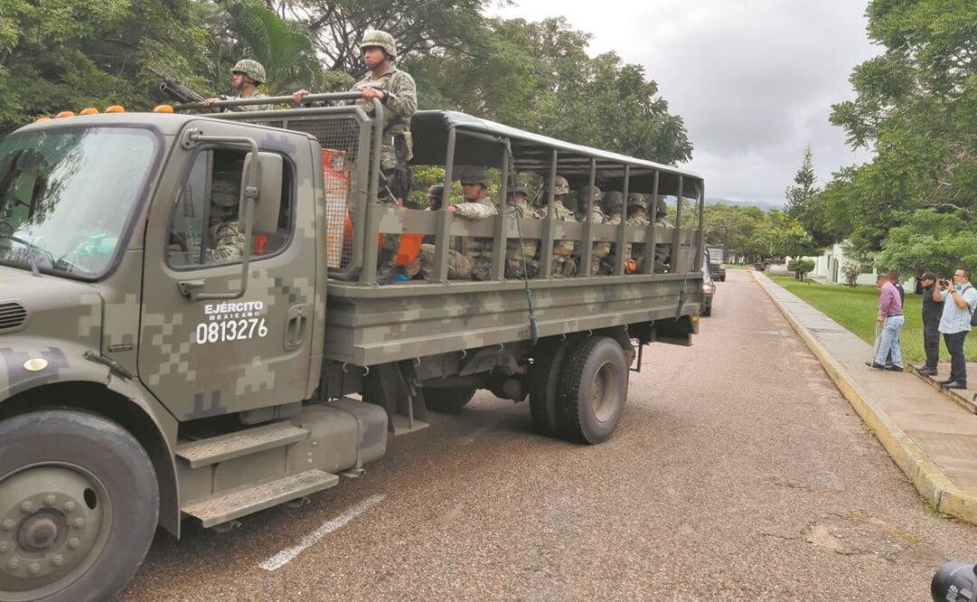 El Ejército desplegó a más de 300 efectivos en los municipios de Cintalapa y Jiquipilas, Chiapas, para controlar a grupos criminales. Foto: Especial.