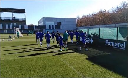 Diego Lainez ya entrenó con el Betis
