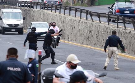 Impiden rodada de 300 motociclistas en Naucalpan