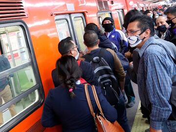 Por lluvia Metro CDMX presenta avance lento en tres líneas