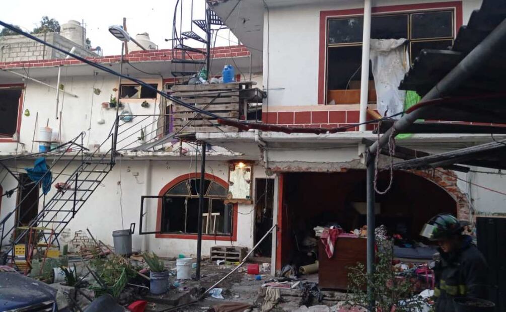 Explosión por acumulación de gas en Tlalnepantla. Foto: Especial