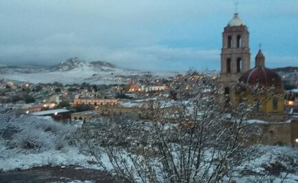 Registran nevadas en Sombrerete y Monte Escobedo, Zacatecas