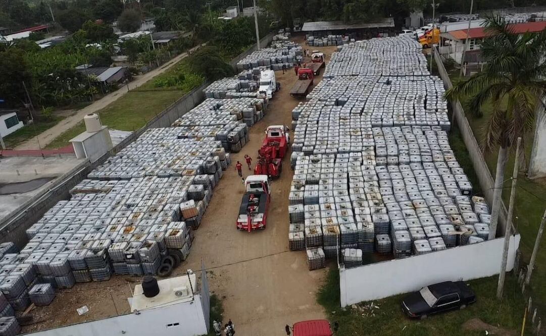 Aseguran más de tres millones de litros de combustible en Tabasco. Foto: Especial