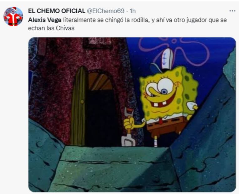 Chivas se roba los memes tras el empate ante San Luis y la lesión de Alexis Vega