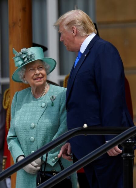 El mensaje secreto del broche de la Reina Isabel II para la visita de Donald Trump