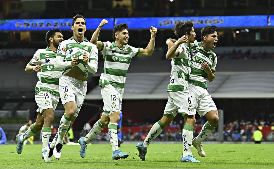 Santos festejando el gol del triunfo ante Cruz Azul - FOTO: Imago7