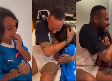 VIDEO: Hijo de Marcelo rompe en llanto al conocer a Neymar, su ídolo
