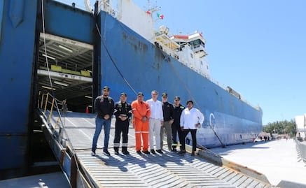 Américo Villarreal da banderazo de salida a operaciones del Puerto del Norte, en Matamoros; "marca el inicio de un nuevo futuro", dice