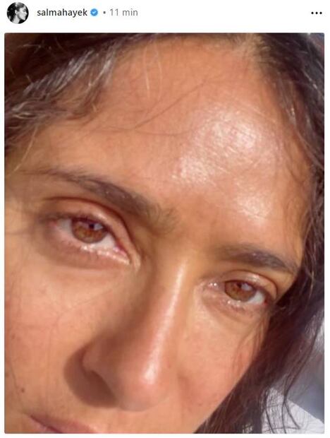 Salma Hayek se muestra al natural a los 56 años.