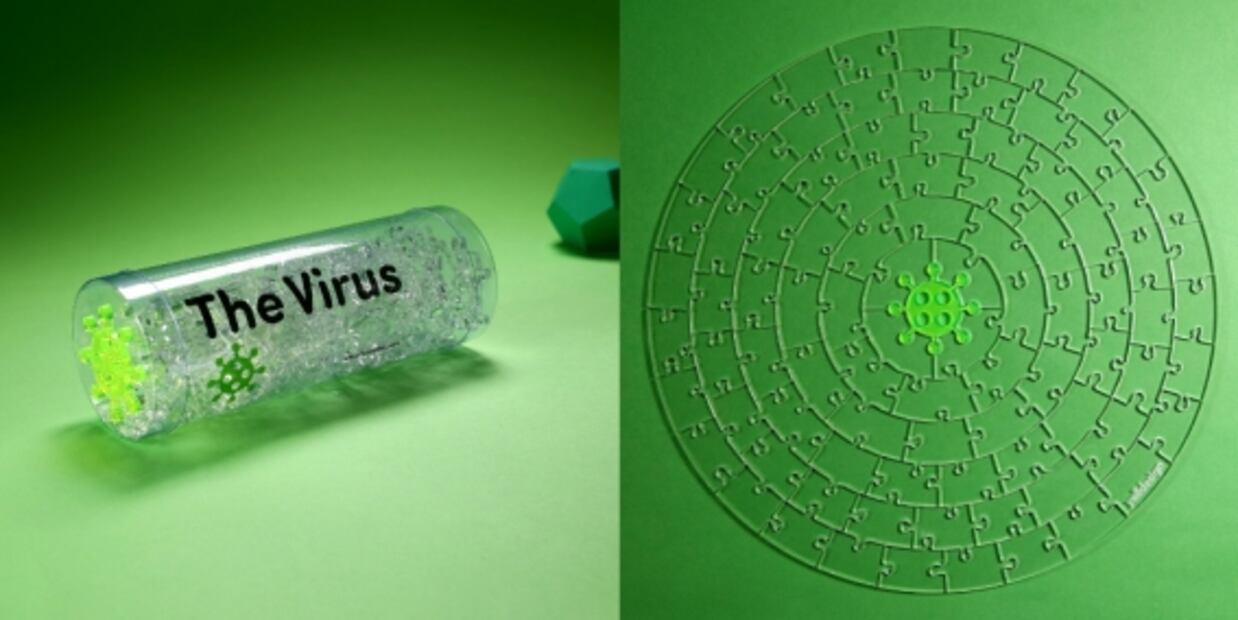 Este rompecabezas transparente es perfecto para cuarentena