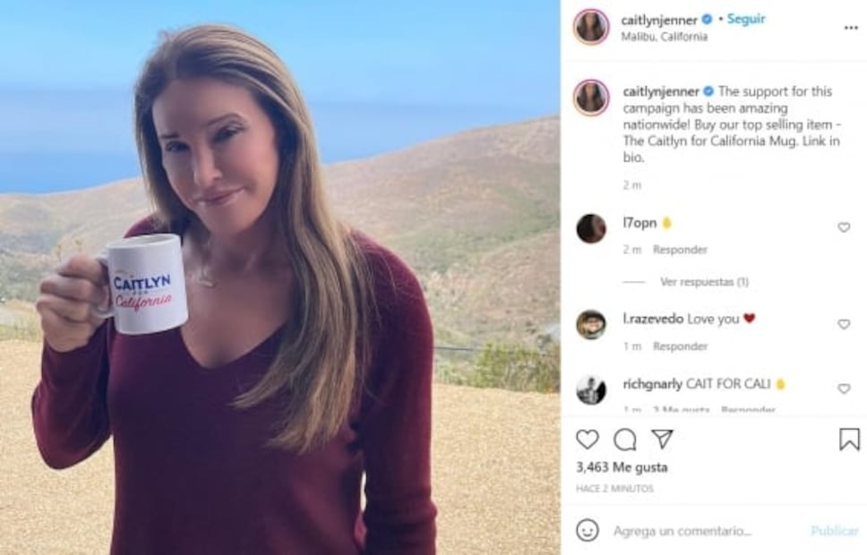 Caitlyn Jenner busca ser la primera gobernadora transgénero de California