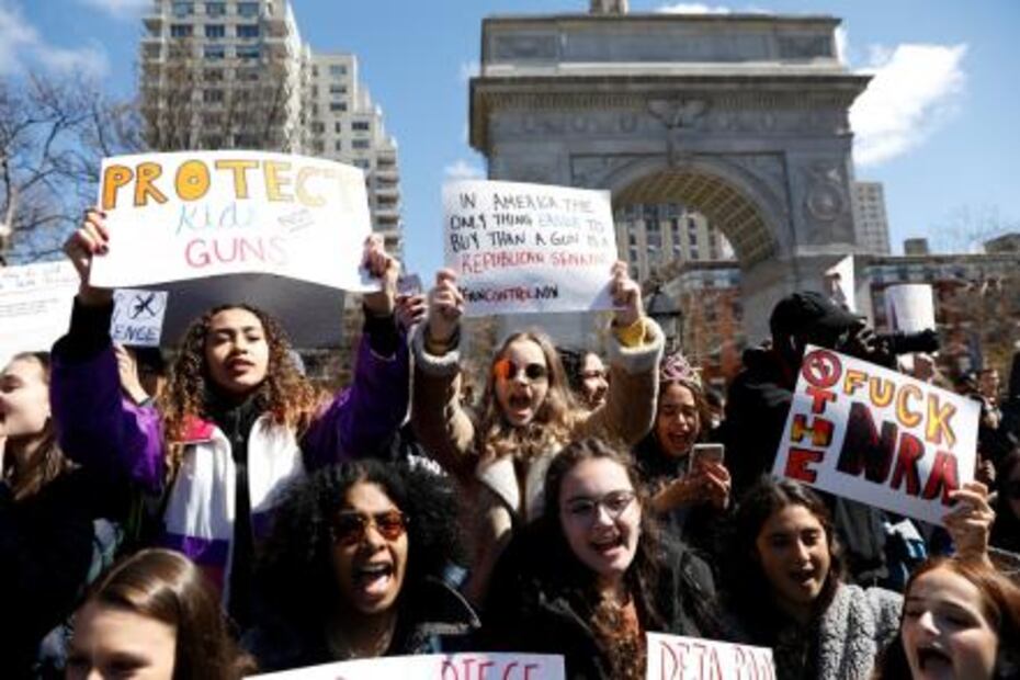 Miles de estudiantes vuelven a protestar para exigir un mayor control de armas
