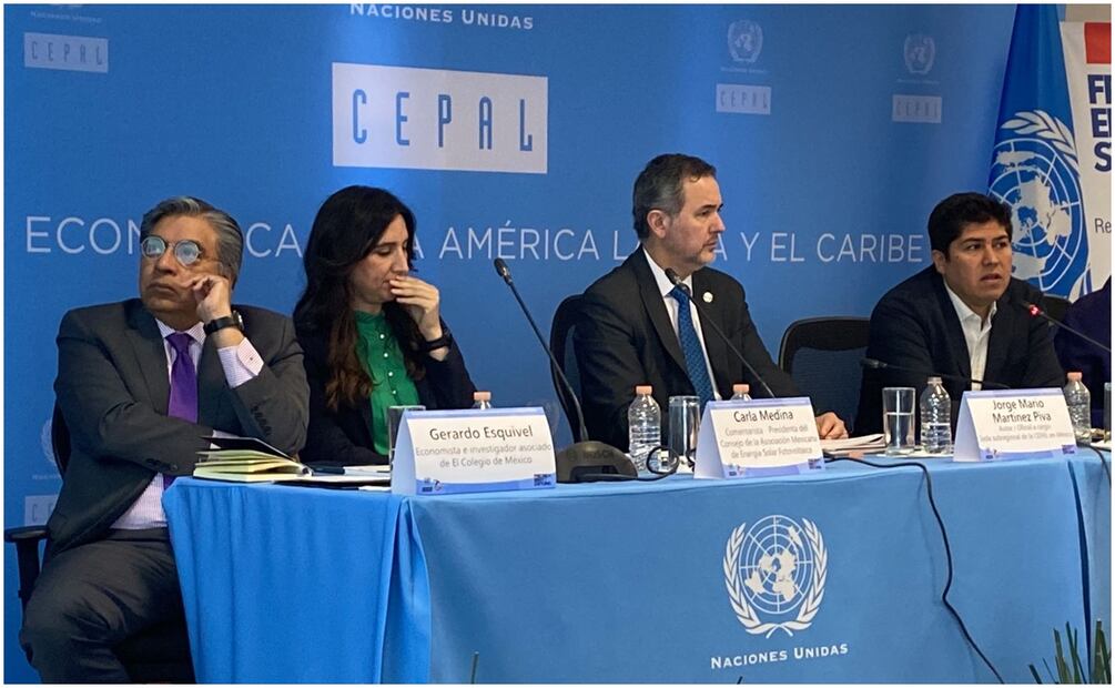 Presentación del documento “Temas clave para diseñar e implementar una política de desarrollo productivo sostenible en México”. Foto: Especial