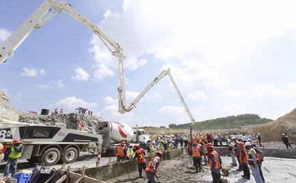 Inician colados de concreto para cortina de la presa La Libertad en Nuevo León