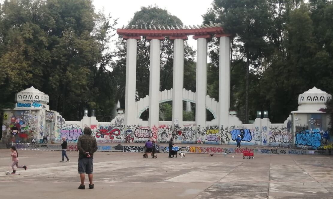 Grafitis en el Foro Lindbergh. FOTO: tomada de redes/ EL UNIVERSAL/