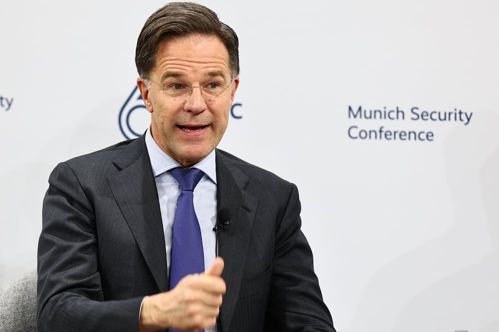 El primer ministro holandés Mark Rutte, durante una mesa redonda en la Conferencia de Seguridad de Múnich. Foto: EFE