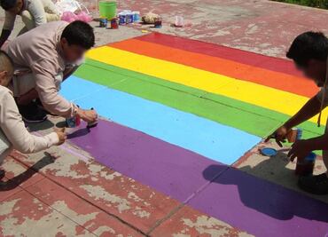 Reclusorio Norte se “viste” de arcoíris para conmemorar el Orgullo LGBTTTI