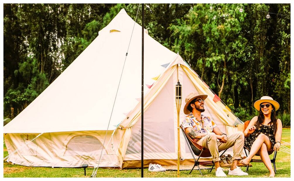 Descubre este glamping en el que podrás disfrutar de una noche de cine. Imagen: Instagram @yo_epico.