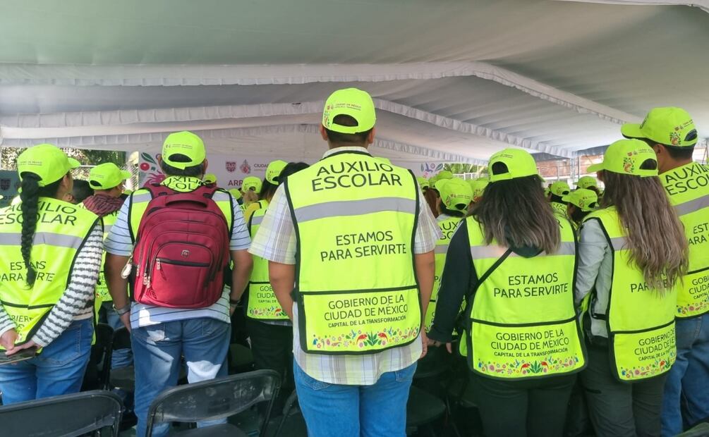 Clara Brugada arranca programa “Auxilio Escolar”; despliegan un servidor público en cada secundaria y prepa de CDMX. Foto: Frida Sánchez