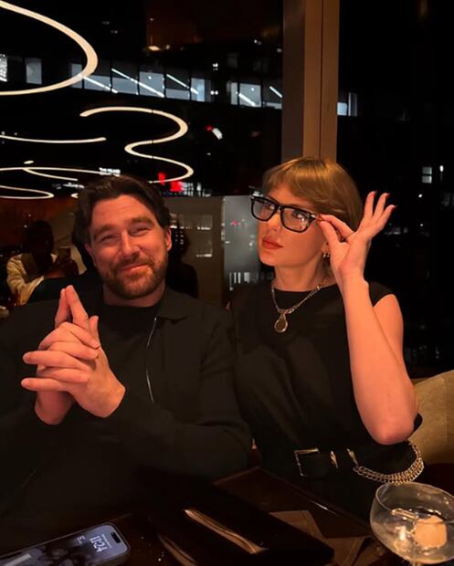 Travis Kelce y Taylor Swfit publicaron sus primeras fotos juntos en 2025. Foto: Instagram oficial.