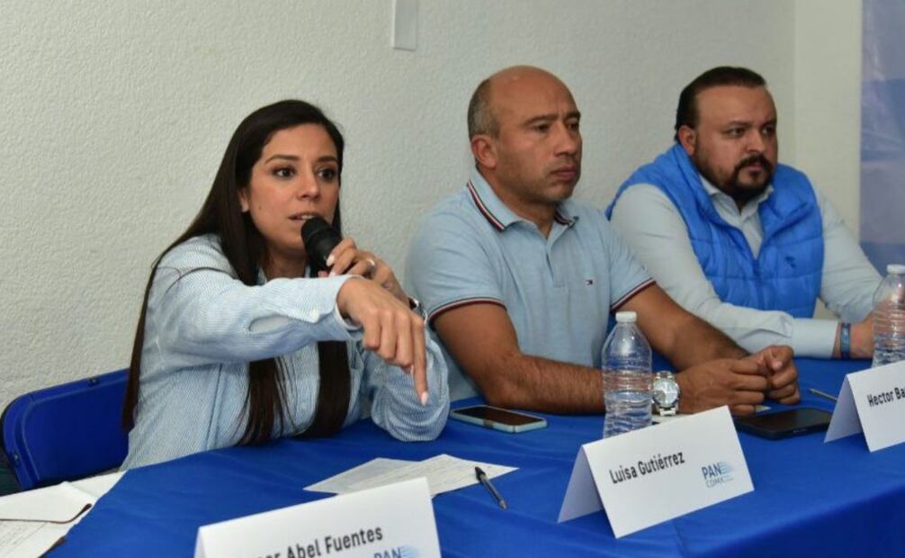 La presidenta del PAN exigió al director del Metro, Guillermo Calderón, reforzar la seguridad (09/01/2025). Foto: Especial