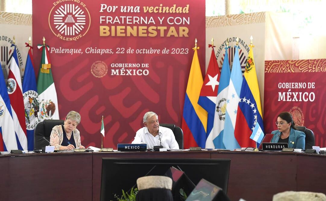 AMLO encabezó la "Declaración de Chiapas" a la que asistieron representantes de 12 países de Latinoamérica / Foto: Especial