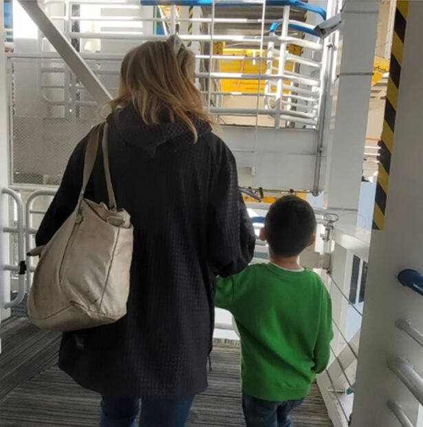 Dulce y su nieto; foto publicada por su hija, Romina Mircoli.
Foto: Instagram