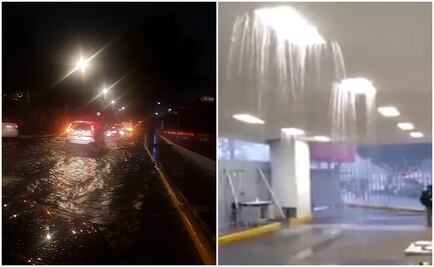 Lluvias dejan caos vial en Indios Verdes; aclaran situación en Hospital Balbuena