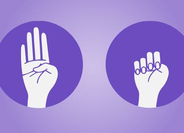 Abrir la mano y ocultar el pulgar: así son las señas de auxilio de mujeres ante la violencia