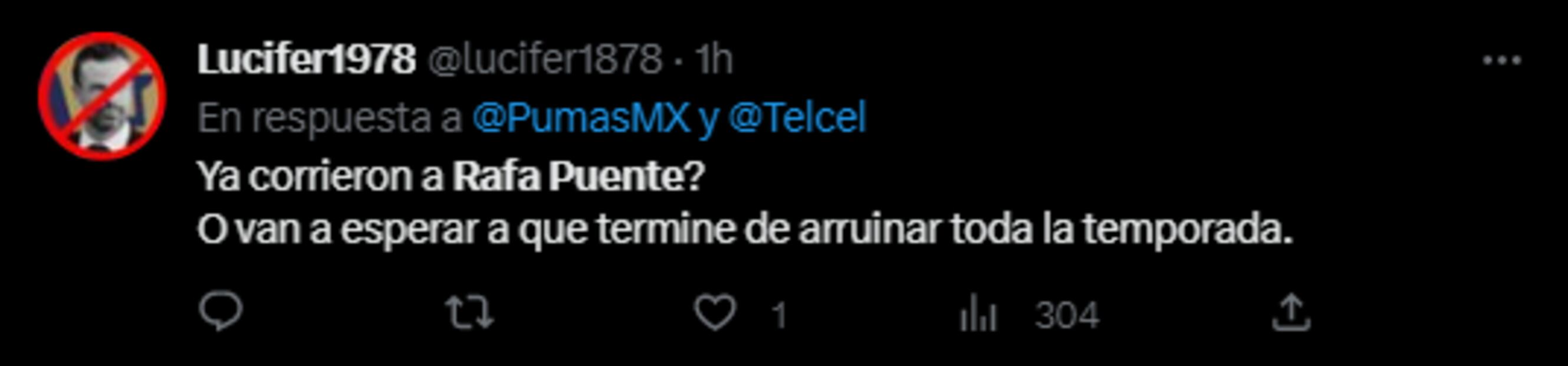 Afición de Pumas invade las redes y pregunta: ¿A qué hora corren a Rafa Puente?